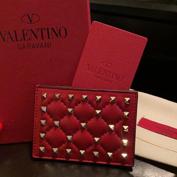 Valentino studded card holder - Picture 2 of 6